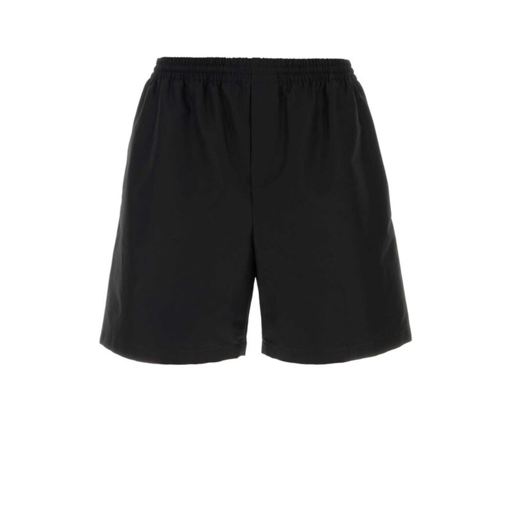 Gucci Men Black Cotton Bermuda Shorts